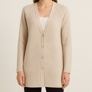 'S MAX MARA Cashmere Wool Blend Quiet Luxury Cardigan